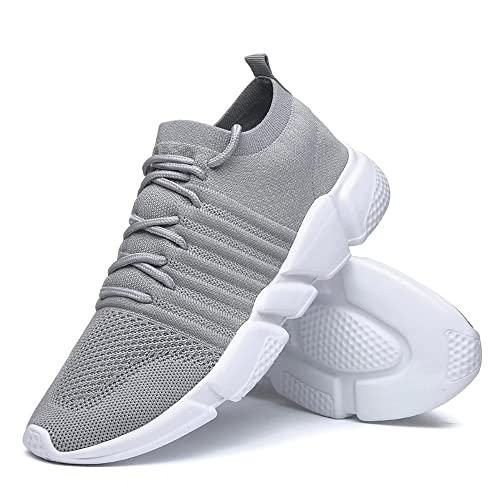 Image of GSLMOLN Mens Womens Fashion Sneakers Unisex Slip on Ultra-Sock Knit Soft Sole Breathable Lightweight Casual Walking Shoes