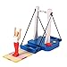 Froiny 1 Juego De Gimnasia Barra Fija Volviendo Junta Gimnasta Guerra del Juguete De La Novedad De Gimnasia Fantástica Toy Machine Gimnasia Descompresión del Juguete del Juego
