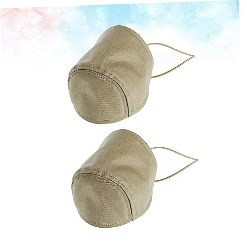 Kisangel 4 piezas cubiertas de zapato resistentes para talón, protector de tacón color caqui miniatura 4