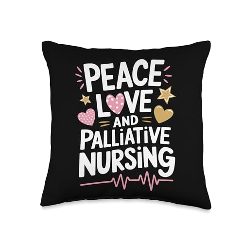 Palliative Care Nursing Design for Hospice Nurse Squad Throw Pillow