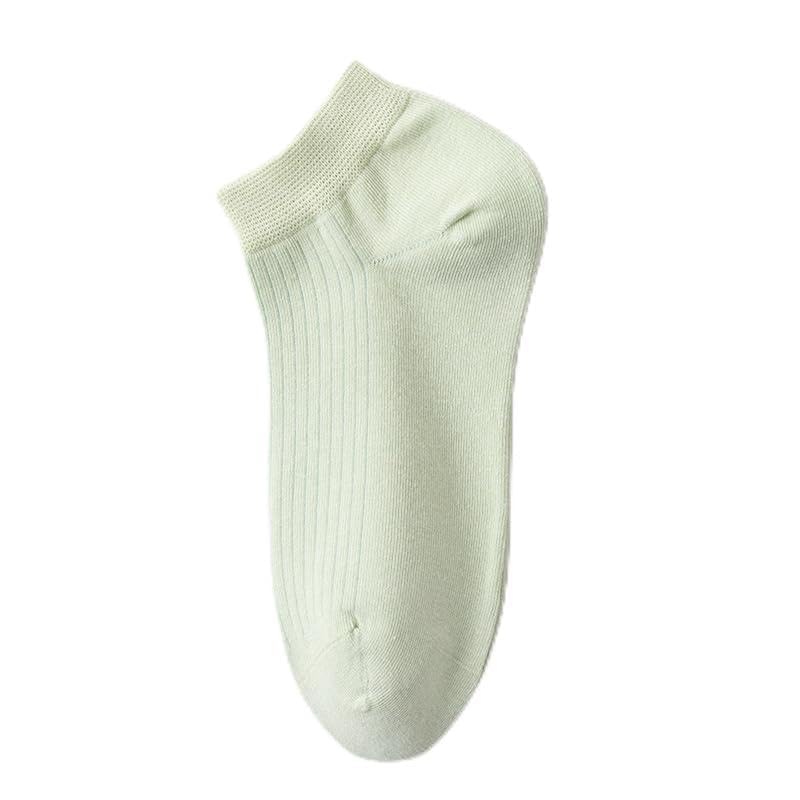 Athletic Low Cut Socks, White, Ribbed Cotton Blend