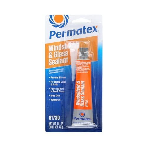 Permatex 81730 1.5 Oz Flowable Silicone Windshield & Glass Sealer