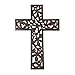 Wooden Wall Hanging Cross Handmade Antique Design Religious Altar Home Living Room Décor Accessory (Design 1)