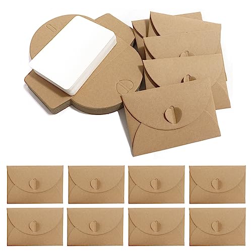 10 Briefumschläge Mit Karten, 7 X 11 Cm, Weiß – Perfekt Für Einladungen, Geburtstage & Besondere Anlässe