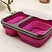 Produktbild Lunch Boxes - 900ml 2 Cells Silicone Collapsible Portable Lunch Box Large Capacity Bowl Bento Folding Lunchbox Eco - For Men Teens Black Case Adult Peppa Mario Carhartt Teen