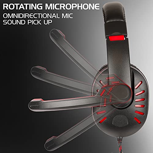 Casque gaming micro pour PS5 et Xbox avec câble tressé robuste et adaptateur PC