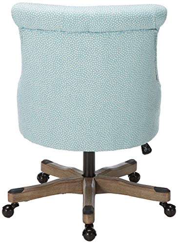 Sinclair Office Chair Light Blue - Gray Wash Wood Base #TOP2