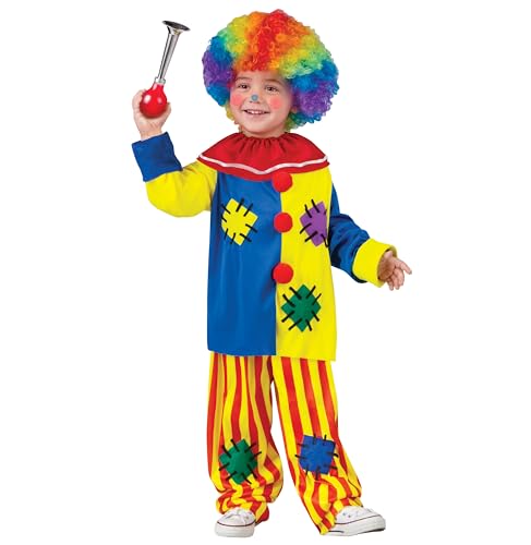 Fun World Boys Costumes Baby Big Top Clown Toddler, Yellow,multi, Large 3T-4T US
