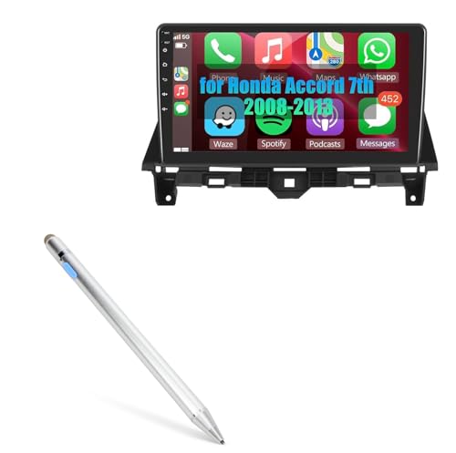 BoxWave Stylus Pen Compatible with Meteeser Honda Accord 8th Car Stereo (1G+16G) (10.1 in) - AccuPoint Active Stylus, Electronic Stylus with Ultra Fine Tip - Metallic Silver