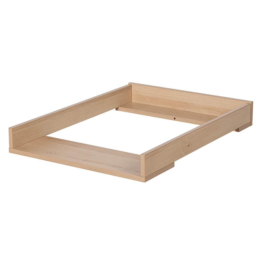 Matelas à langer pour commode blanche - Planche à langer en bois pour bébé, stable et sûre, convient pour matelas à langer de 70 x 50 cm, table à langer peu encombrante pour chambre d'enfant (marron)
