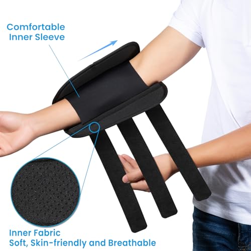 Image of Elbow Brace Night Splint Support for Cubital Tunnel Syndromean, Ulnar Nerve, Stabilizer for Fix Elbow, Prevent Excessive Bending at night, Fits Left and Right Arms,Women, Men (S)