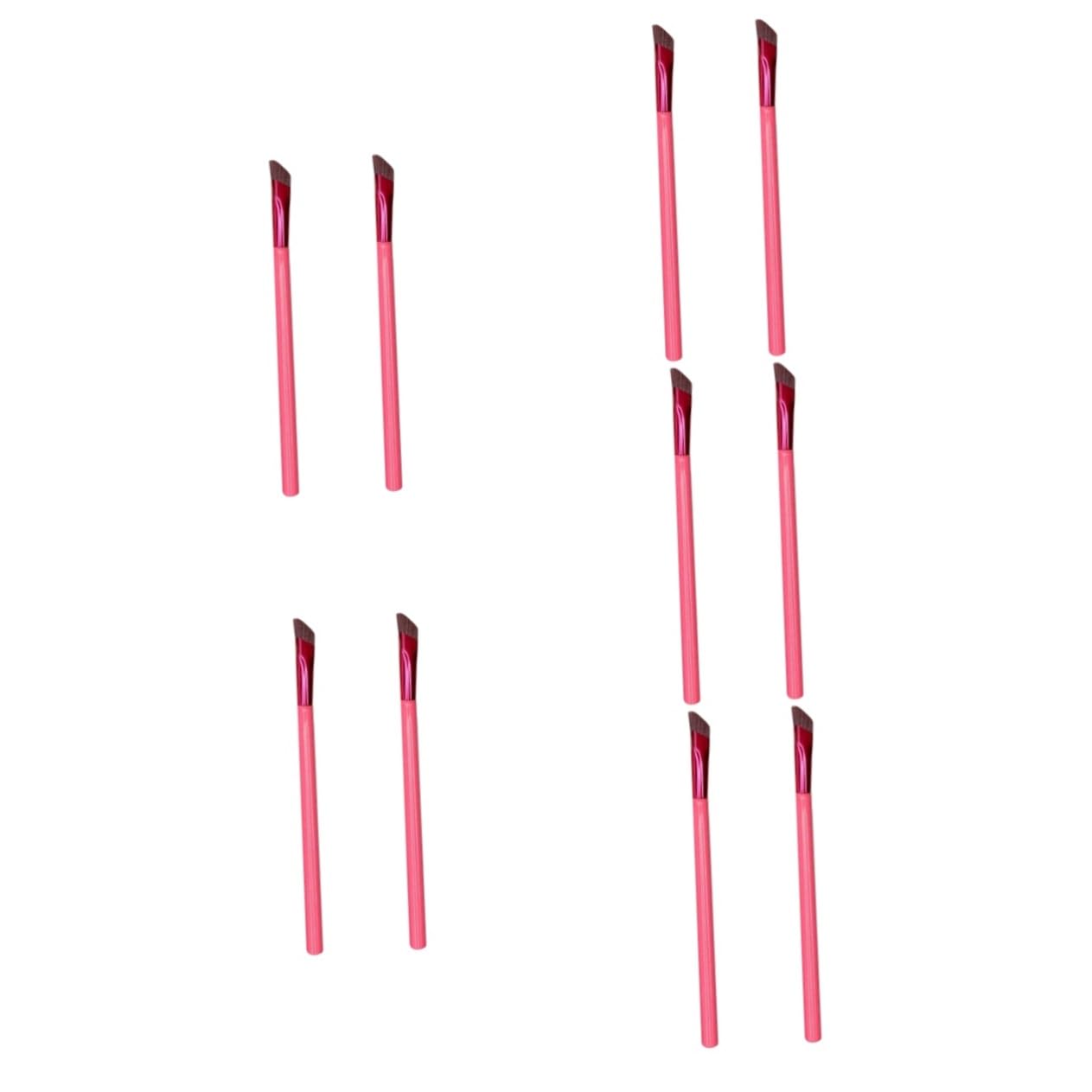 FOMIYES 5sets Makeup Essential Angled Brush for Powder Mascara Sturdy Cosmetics Tool Easy to Carry 2pcs*5