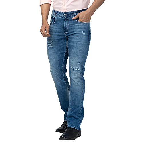 Image of Spykar Men's Rafter Boot Cut Mid-Rise Casual Jeans