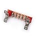SCXCLY Wall Mounted Copper Ground Bar Kit, with 10 Terminal Positions,Copper Grounding Busbar Bar (.24