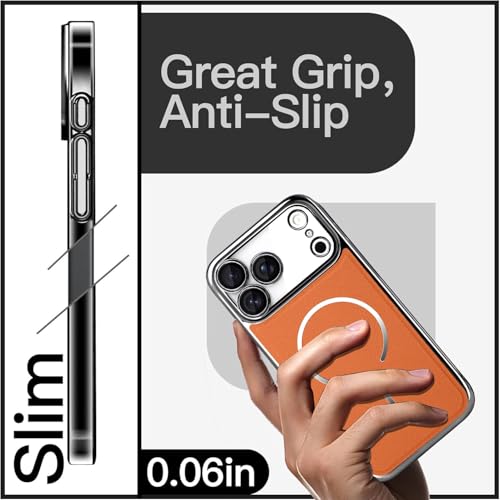 Coque iPhone 17 Pro Max en cuir véritable marron élégante et rigide - 4