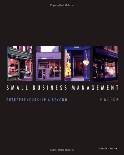 Small Business Management: Entrepreneurship and Beyond