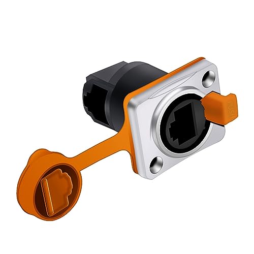 Conectores RJ45 tipo D montaje en panel para centralizar redes de oficinas 10 uds 7