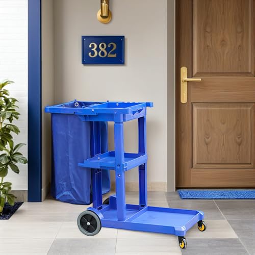 Bolsa para carrito de basura de gran capacidad compatible con carros de servicio 7