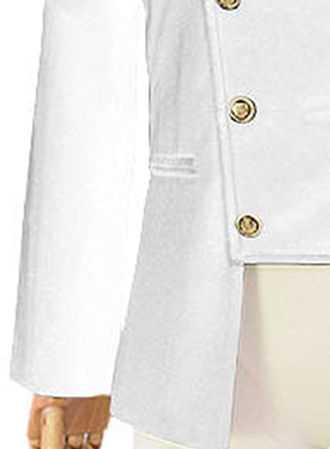 Men's Double Breasted Stand Collar Stage Blazer Slim Fit Long Sleeve Dress Suit Business Irregular Hem Jacket4