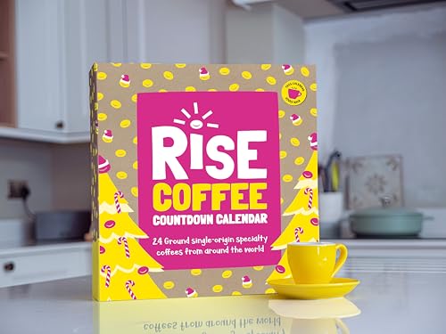 RISE Christmas Coffee Advent Calendar 2025-24 Days of Unique Ground Single Origin Coffees from around the wold - 100% Arabica - Medium to Medium Dark Roast - Luxury Advent Calendar | Coffee Gift - Image 5
