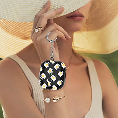 R-Fun Airpods 3Rd Generation Case Cover,Cute Flroal Clear Tpu Protective Case For Women Girls With Keychain Compatible With Apple Airpods 3 Charging Case,Daisy #TOP3