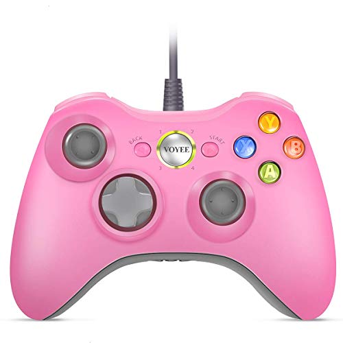 Xbox 360 Controller, Voyee Design Wired Controller Gamepad For Microsoft Xbox 360 & Slim/Windows/Pc (Pink) (Renewed) #TOP7