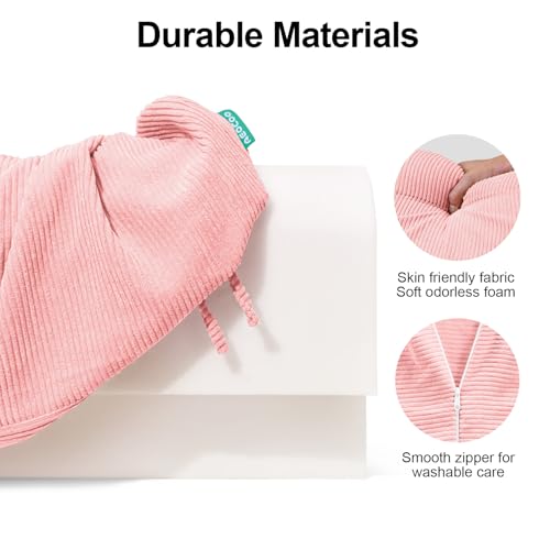 Image of AEOCOO Bed Bumpers for Toddlers, Size 3 Ft, Toddler Bed Rail Bumper Protector for Loft Beds & Bunk Beds, Bed Rail Height Extender Bed Guardrail, Anti-Bump | Fall Prevention, Pink