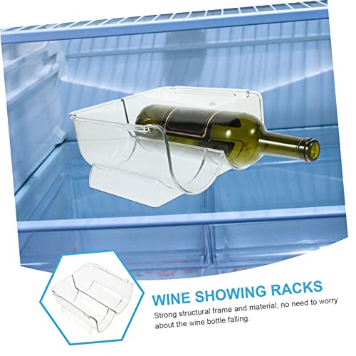 Soporte acrílico para botellas de vino 2 piezas miniatura 5