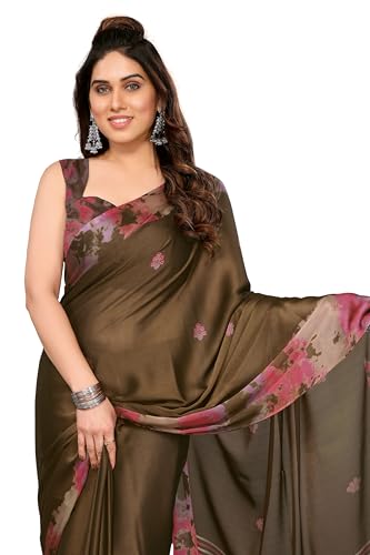 Image of MIRCHI FASHION Saree for Woman Chiffon Tie Dye Printed | Lightweight Daily Wear Women's Sari with Unstitched Blouse Piece (Available in 10 Colors)