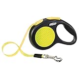 Cinta robusta de color neón Flexi - Correa new classic neon reflect XS cinta 3 m