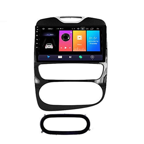 Autoradio Stereo,Für Renault Clio 2013-2015 10.1 Zoll Touchscreen Autoradio GPS Radio Multimedia-Player Lenkradsteuerung mit