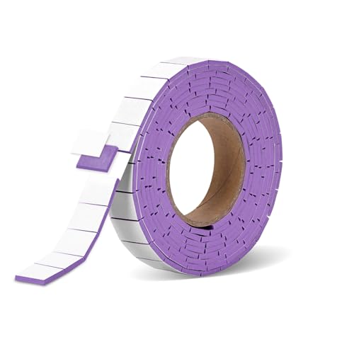 Consejos para Comprar Costura y manualidades 3D favoritos de las personas. 50 HKSZEH - 168 unidades de cinta de espuma precortada de doble cara 3/4 x 1/2 pulgadas, cuadrados de espuma adhesiva 3D, puntos autoadhesivos morados para Halloween, Navidad,...