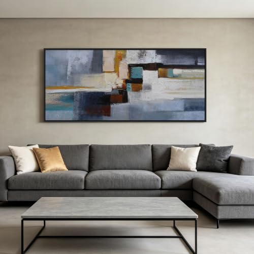 KLAKLA Abstract Wall Art for Living Room Large Artwork for Walls 70x31 Inch