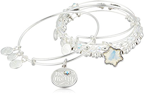 Alex and Ani Be Merry Set of 4 Bangle Bracelet