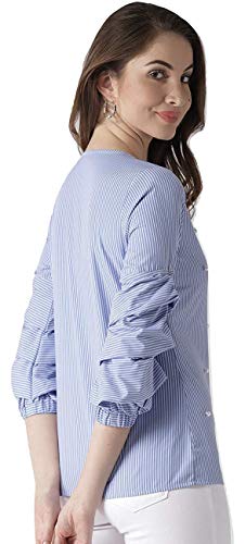 Image of Style Quotient Women Stripe Polycotton smart Casual top