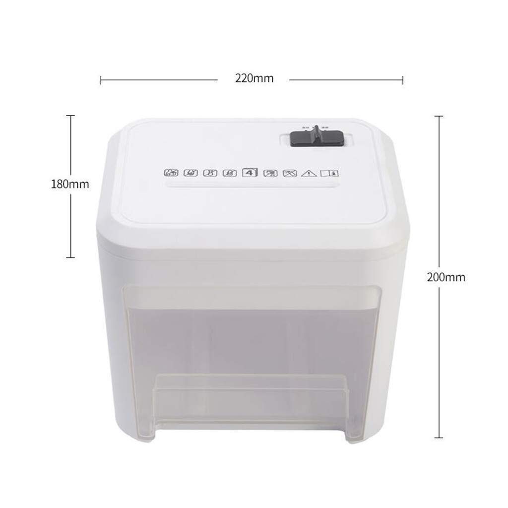Tira Cortada trituradora de Papel, destruye CD, Tarjetas de crédito, Clips de Papel for Oficina con Chippers Trituradora, 3.5L Pequeño Trituradora, Oficina del Consumidor