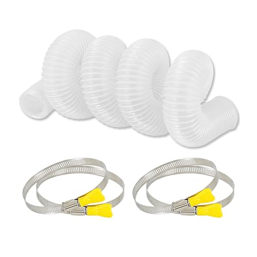 PVC Dust Collection Hose with Stainless Steel Clamps