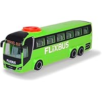 Dickie Toys - Autobús de Juguete Man FlixBus Verde, 27cm,