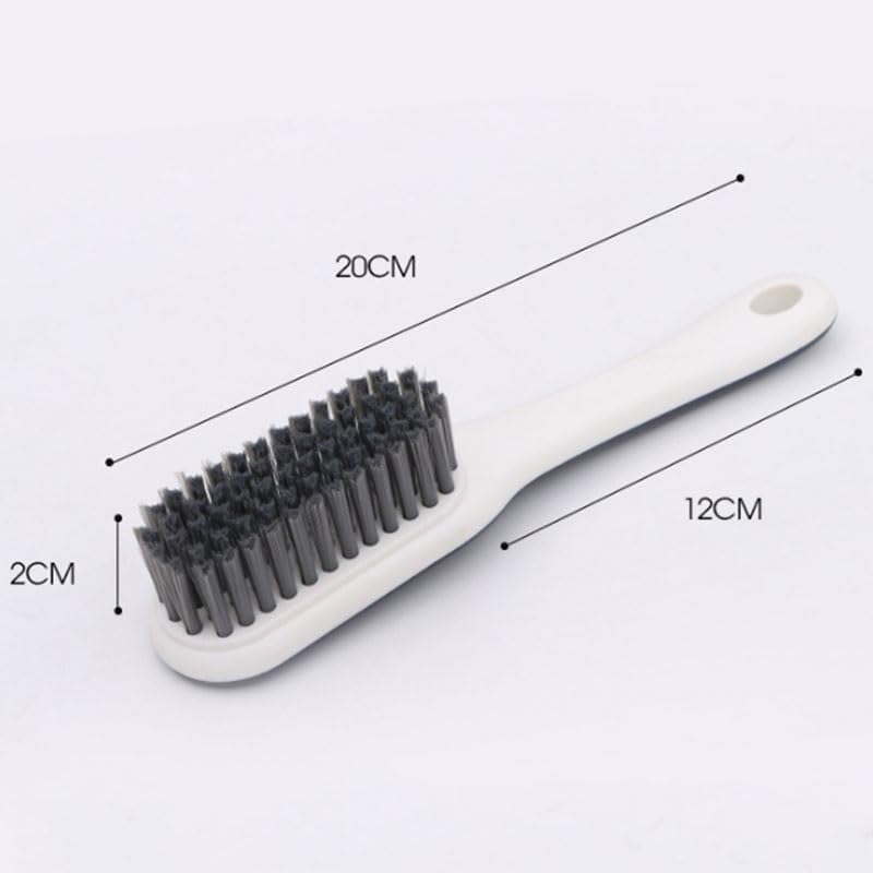 Nylon Black Silk Shoe Brush Long Handle for Household Use(Orange)