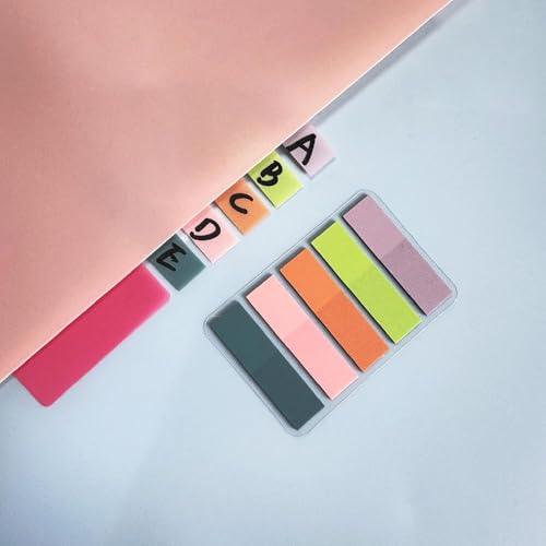 Image of ELII 900 PCS Book Tabs 2 Inch Sticky Index Tabs, Colored Page Markers | Repositionable Tags,Reading Tabs,Self Adhesive Tape Flags for Books, Binders, Notebook and File Folders,Smooth Writing