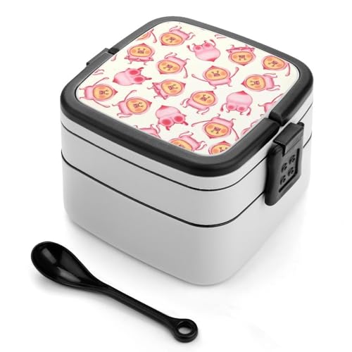 弁当箱 こびとづかん ランチボックス 二段 お弁当箱 おべんとう箱 ランチケース 大人用 子供用 学生 仕事 通勤 1000ml