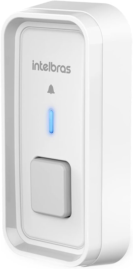 Campainha Sem Fio Com Bateria CIB 101 Branco Intelbras