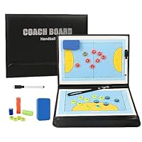 RoseFlower Taktiktafel Handball, Taktikboard Handball, Taktikmappe Handball mit Marker Stift Magneten, Handball Coach Board Handball Trainer Taktikbrett Magnettafel für die Schulung oder Spielanalyse