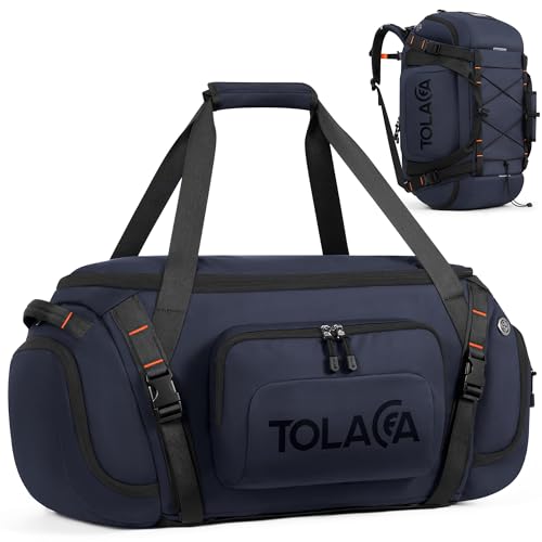 Tolaccea 40L Gym Bag: 3-in-1 Duffel & Backpack