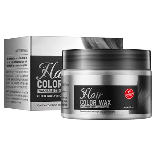 Cera para cabello lavable Moily color gris 1 pieza