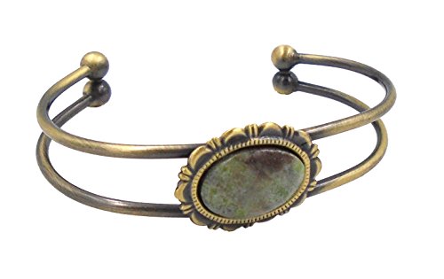 Connemara Irish Marble Oval Cuff Bangle Bracelet