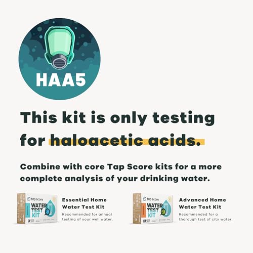 Image of Tap Score Haloacetic Acids in Water Test Kit | Specialized EPA Certified Drinking Water Labs | #1 Best Home Water Test 2021-24 NYT Wirecutter | 100% Unbiased