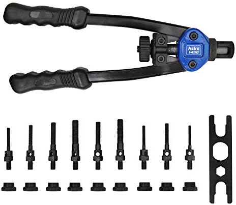 Astro Pneumatic Tool 1450 13" Plusnut and Extra-Long Rivet Nut Setter Kit Metric & SAE