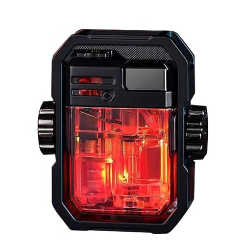 Mecha encendedor resistente al viento recargable para camping con llama regulable 2