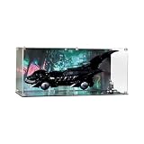 Brickcessories Display Case Compatible with LEGO Batman Forever Batmobile 76304 – UV-Printed Gotham Background, Dustproof Acrylic Showcase - Set Not Included